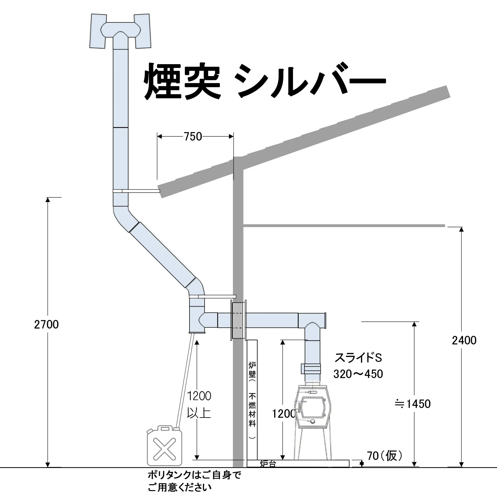 煙突のイメージ図