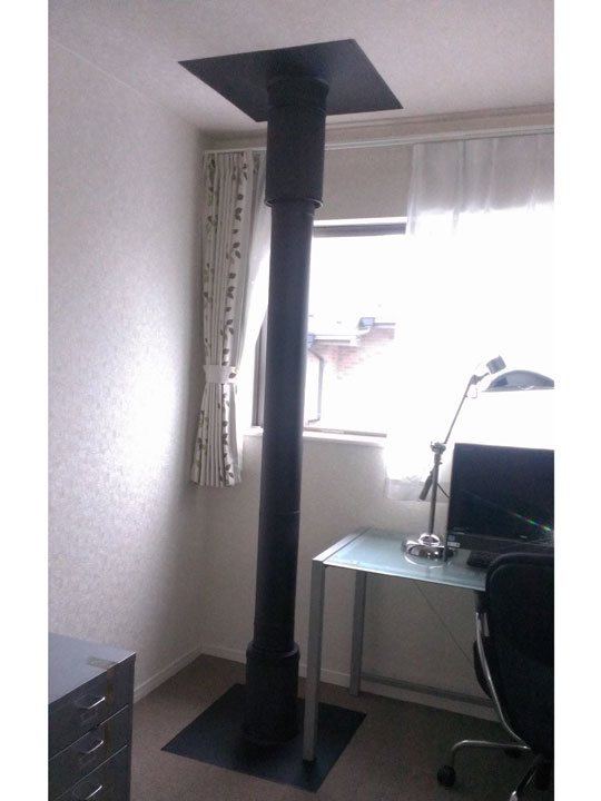 念願の薪ストーブを設置できました